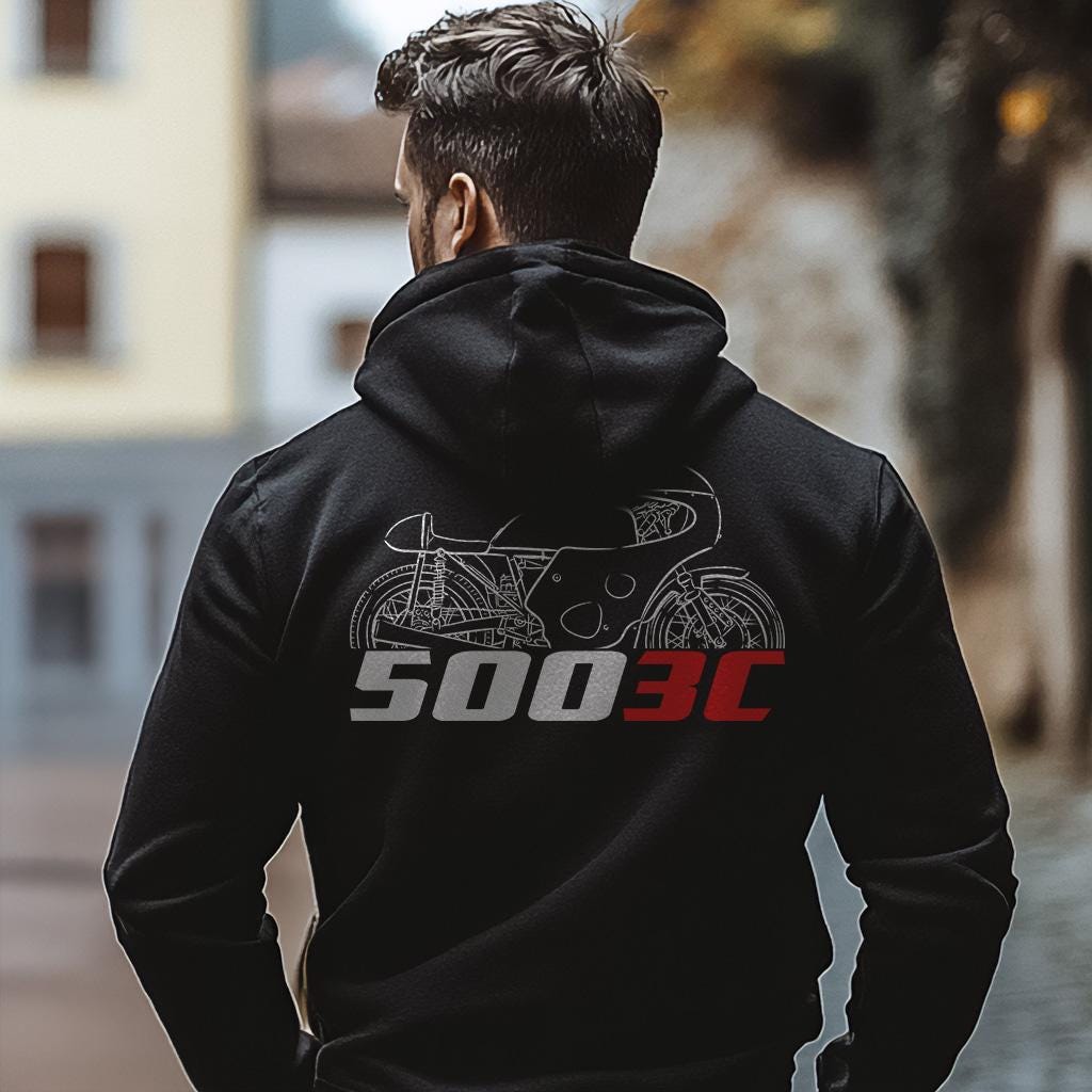 MV Agusta 500 3C Inspired Hoodie - Motorcycle Sweatshirt for Riders