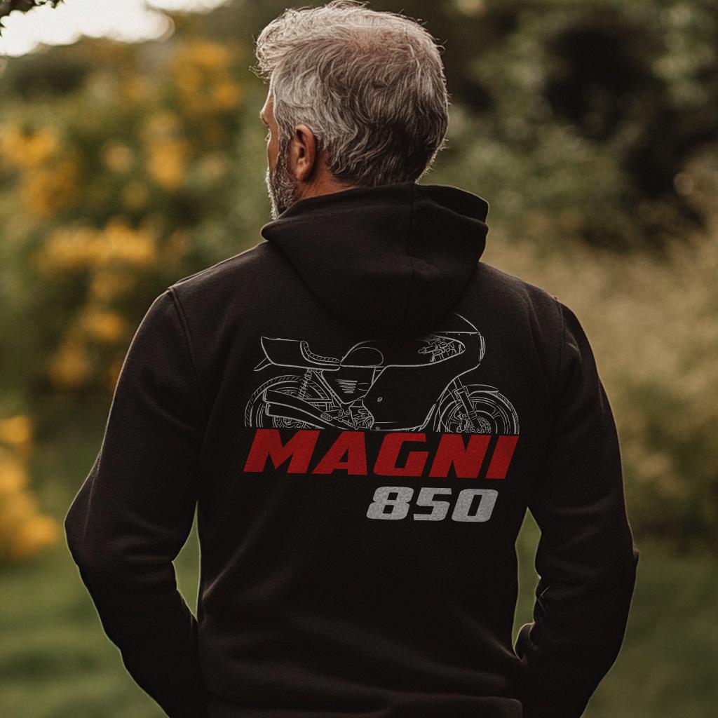 MV Agusta 850 Magni Inspired Hoodie - Motorcycle Sweatshirt for Riders