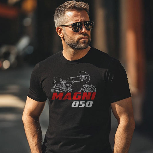MV Agusta 850 Magni Inspired T-Shirt - Motorcycle Tee Shirt for Riders