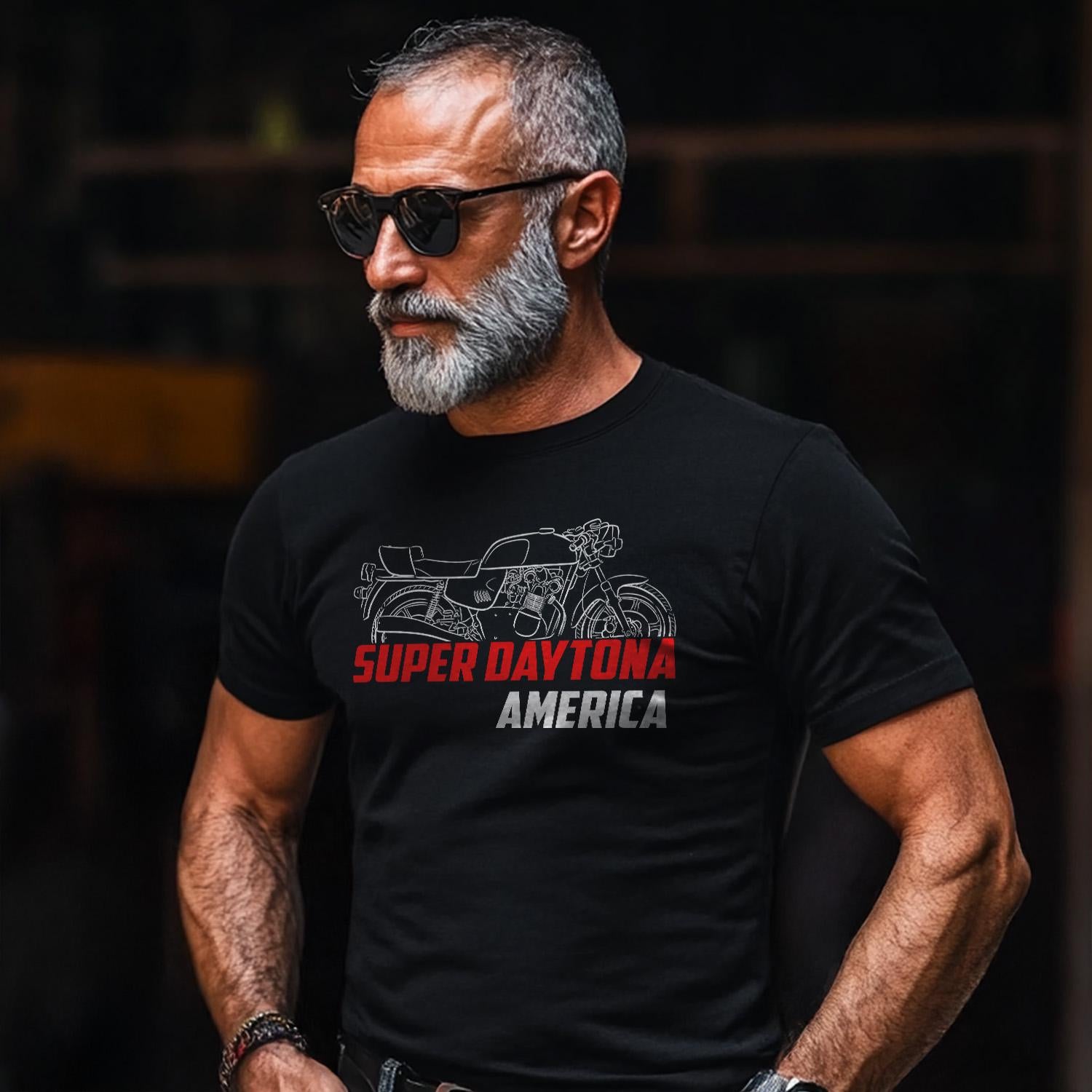 MV Agusta 800 SS Super Daytona America Inspired T-Shirt - Motorcycle Tee Shirt for Riders