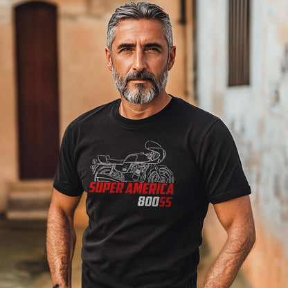 MV Agusta 800 SS Super America Inspired T-Shirt - Motorcycle Tee Shirt for Riders