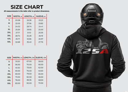 MV Agusta 125 A Inspired Hoodie - Motorcycle Sweatshirt for Riders