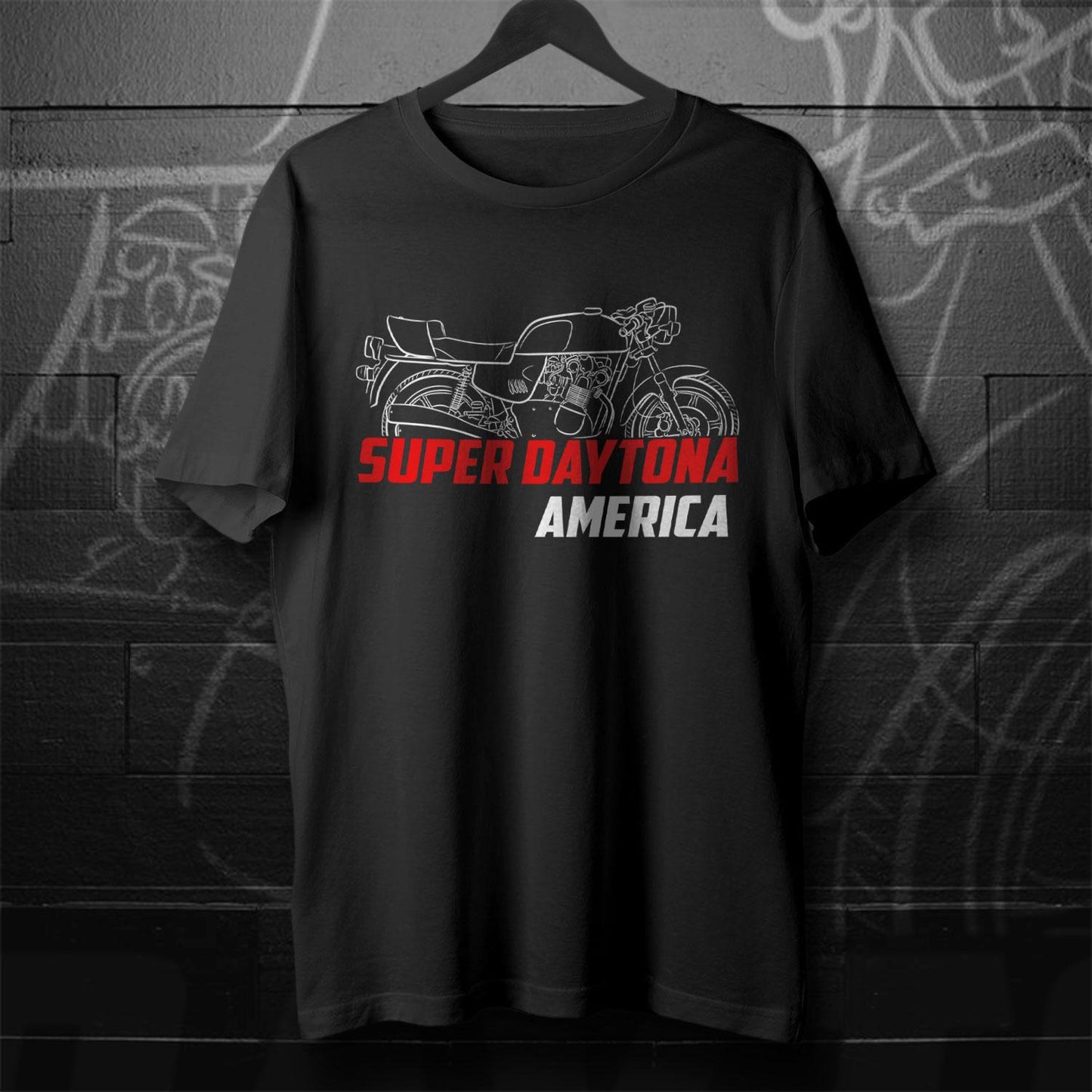 MV Agusta 800 SS Super Daytona America Inspired T-Shirt - Motorcycle Tee Shirt for Riders