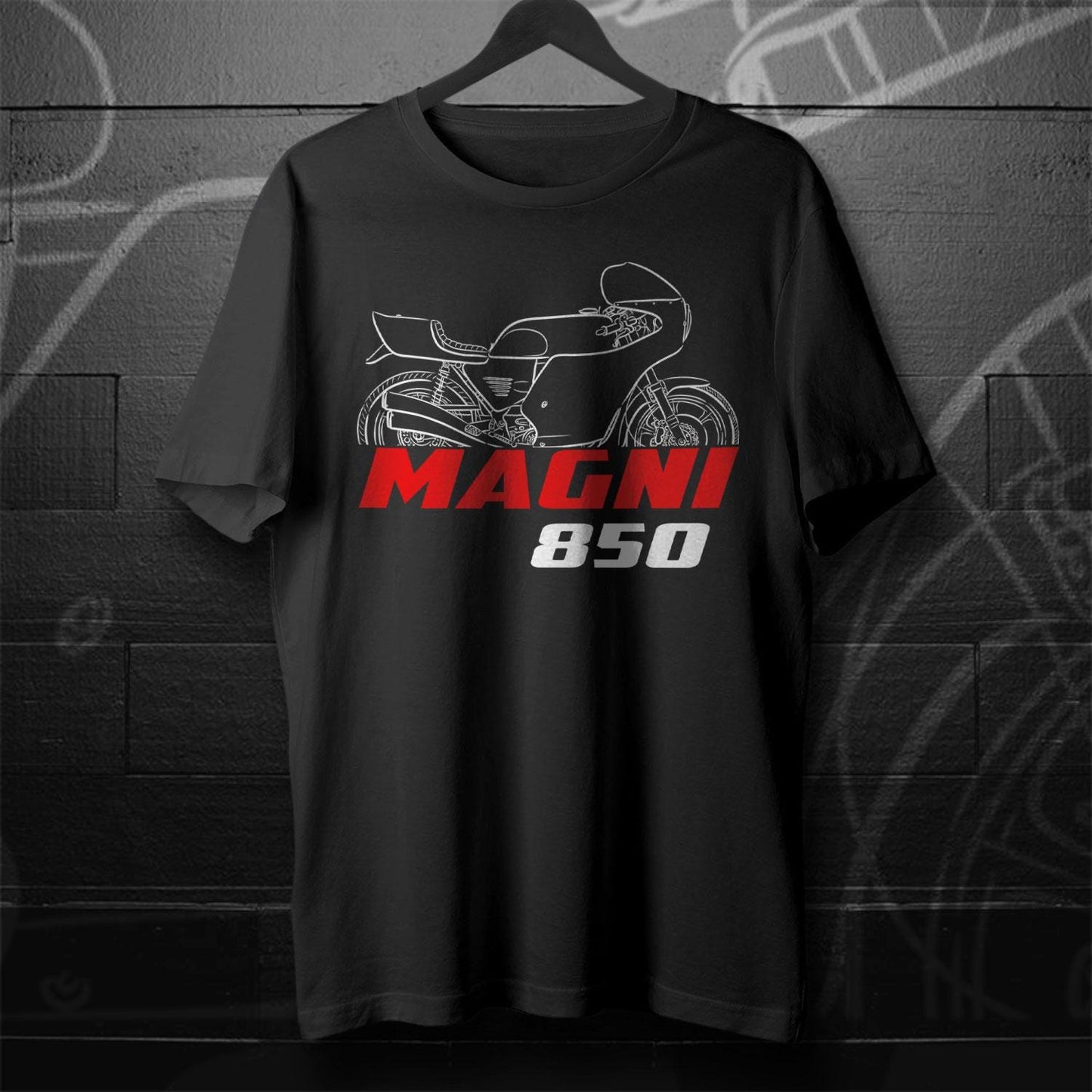 MV Agusta 850 Magni Inspired T-Shirt - Motorcycle Tee Shirt for Riders