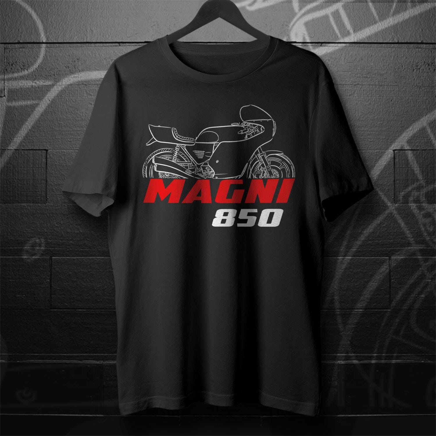 MV Agusta 850 Magni Inspired T-Shirt - Motorcycle Tee Shirt for Riders