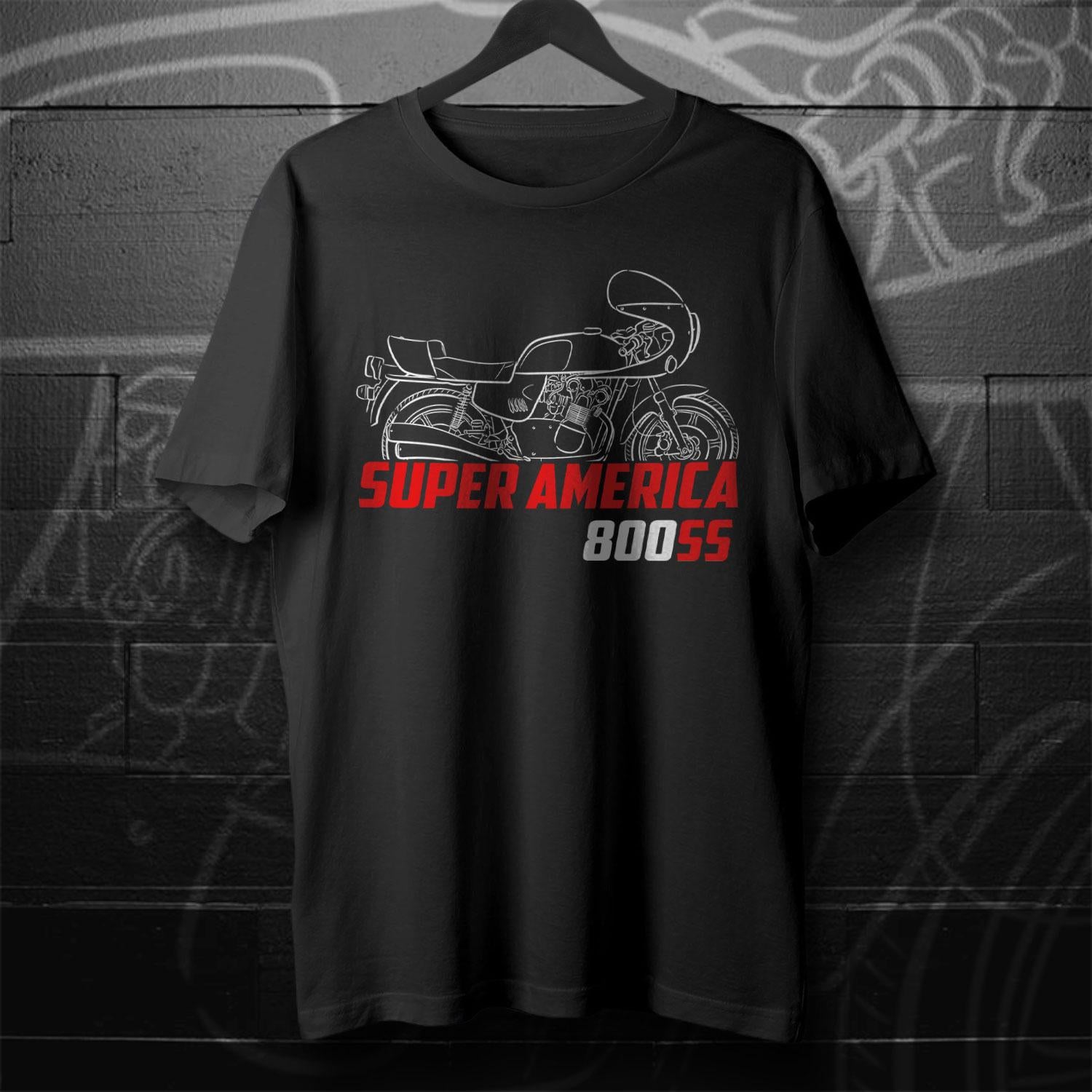 MV Agusta 800 SS Super America Inspired T-Shirt - Motorcycle Tee Shirt for Riders