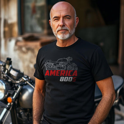MV Agusta 800 S America 1977 - 1979 Inspired T-Shirt - Motorcycle Tee Shirt for Riders