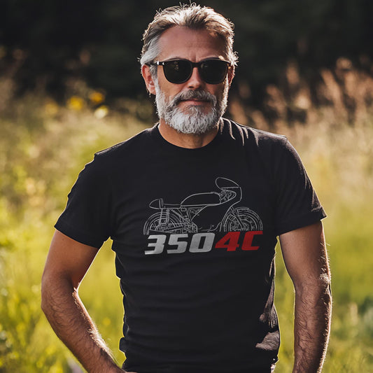 MV Agusta 350 4C Inspired T-Shirt - Motorcycle Tee Shirt for Riders