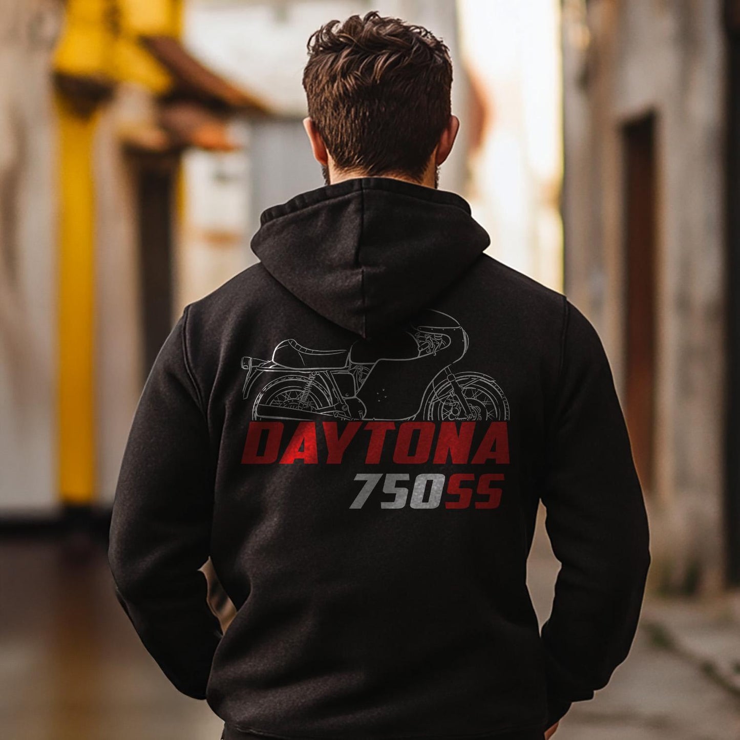 MV Agusta 750 SS Daytona 1973 - 1974 Inspired Hoodie - Motorcycle Sweatshirt for Riders