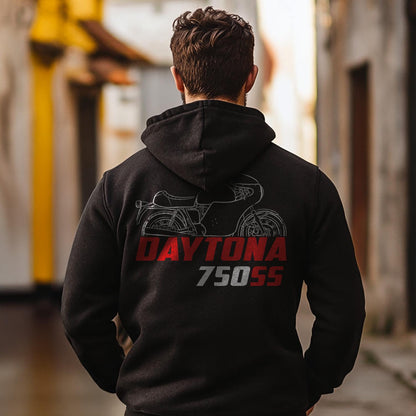 MV Agusta 750 SS Daytona 1973 - 1974 Inspired Hoodie - Motorcycle Sweatshirt for Riders
