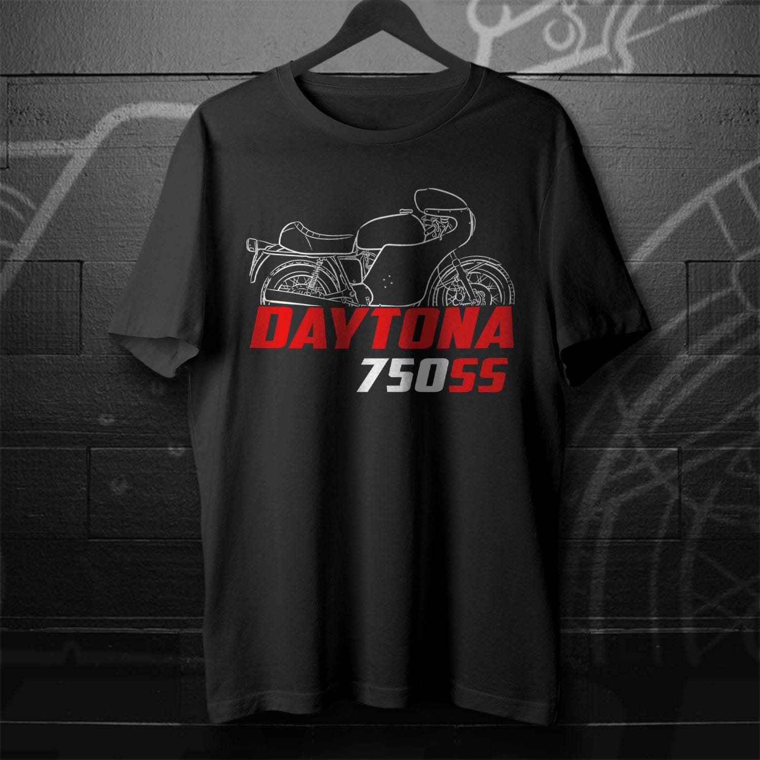 MV Agusta 750 SS Daytona 1973 - 1974 Inspired T-Shirt - Motorcycle Tee Shirt for Riders