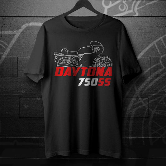 MV Agusta 750 SS Daytona 1973 - 1974 Inspired T-Shirt - Motorcycle Tee Shirt for Riders