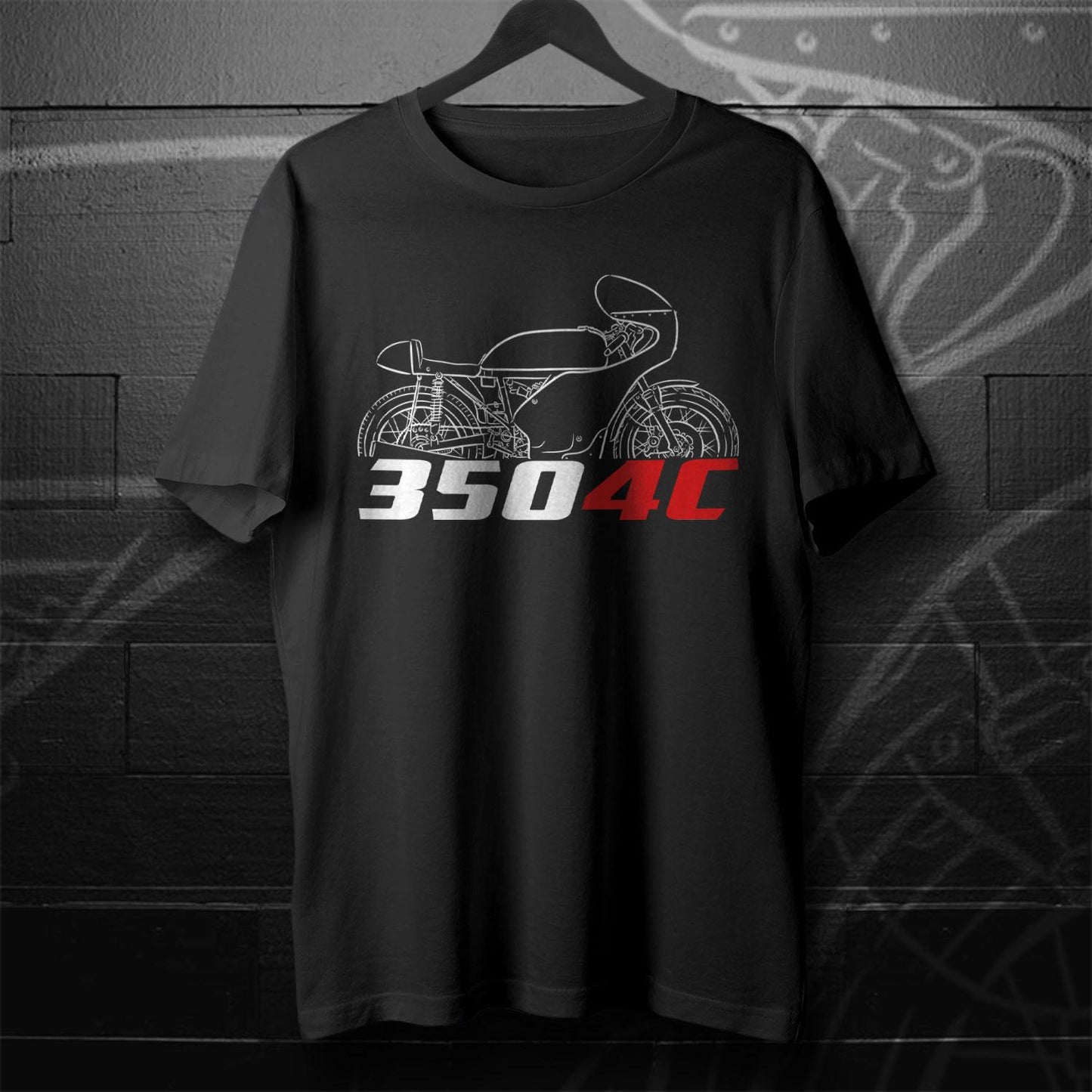 MV Agusta 350 4C Inspired T-Shirt - Motorcycle Tee Shirt for Riders