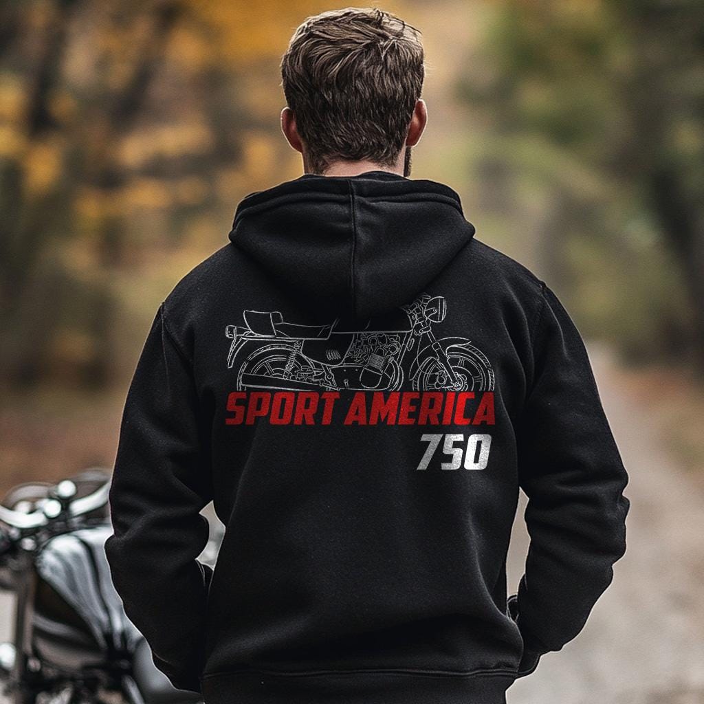 MV Agusta 750 Sport America 1975 - 1977 Inspired Hoodie - Motorcycle Sweatshirt for Riders