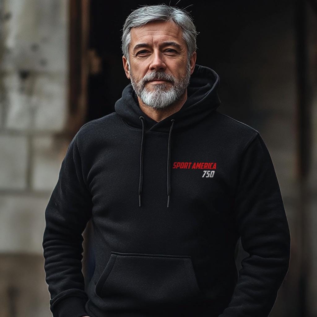 MV Agusta 750 Sport America 1975 - 1977 Inspired Hoodie - Motorcycle Sweatshirt for Riders