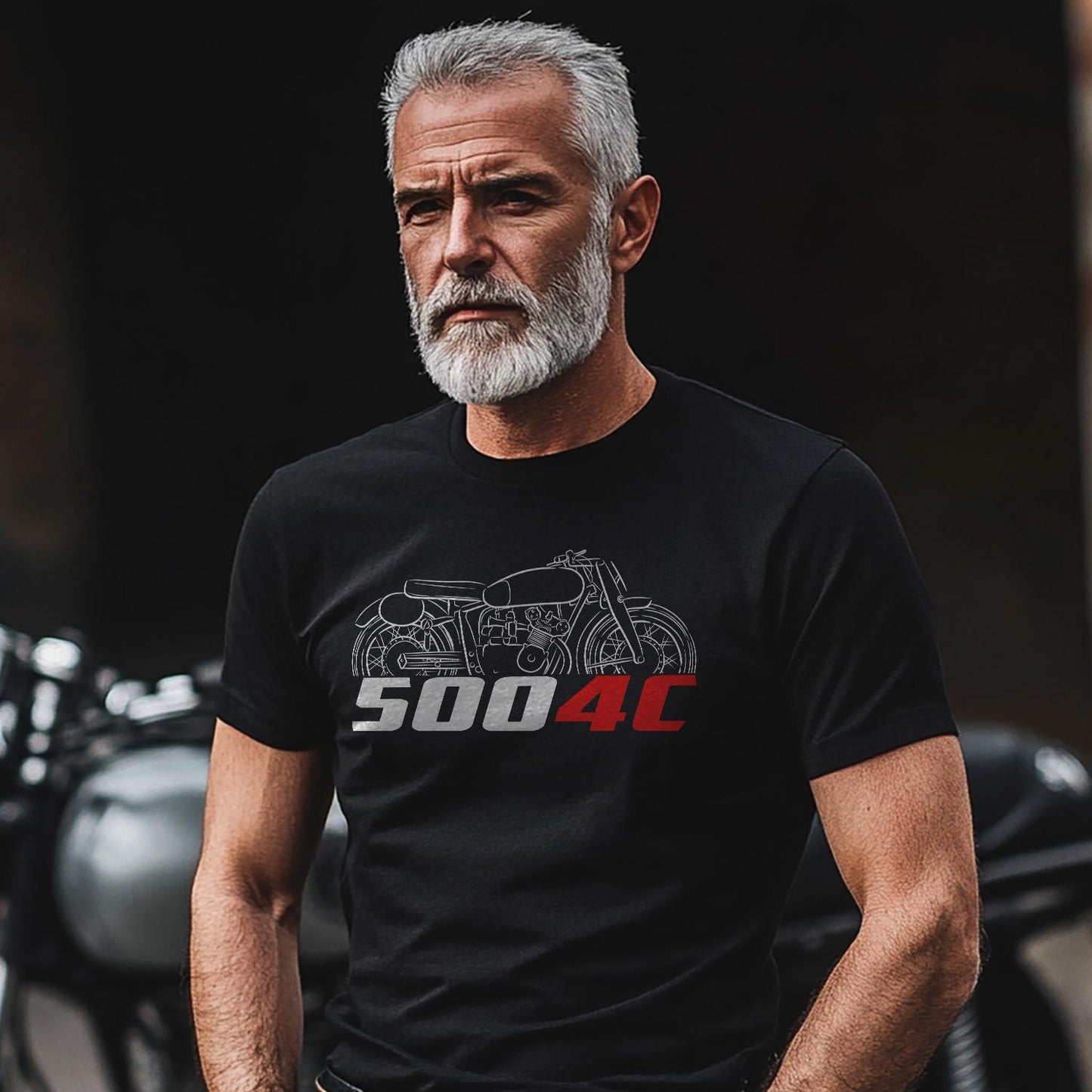 MV Agusta 500 4C Inspired T-Shirt - Motorcycle Tee Shirt for Riders