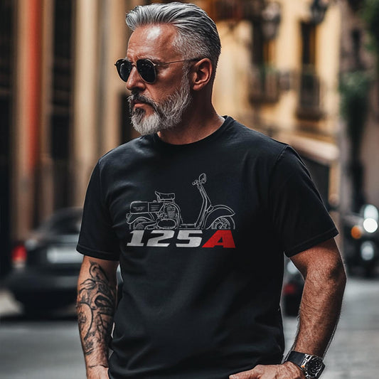 MV Agusta 125 A Inspired T-Shirt - Motorcycle Tee Shirt for Riders