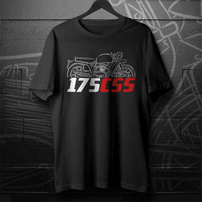 MV Agusta 175 CSS 1955 - 1958 Inspired T-Shirt - Motorcycle Tee Shirt for Riders