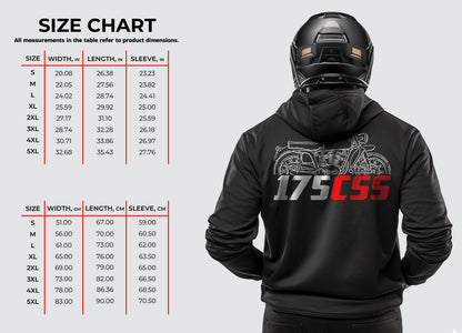 MV Agusta 175 CSS 1955 - 1958 Inspired Hoodie - Motorcycle Sweatshirt for Riders
