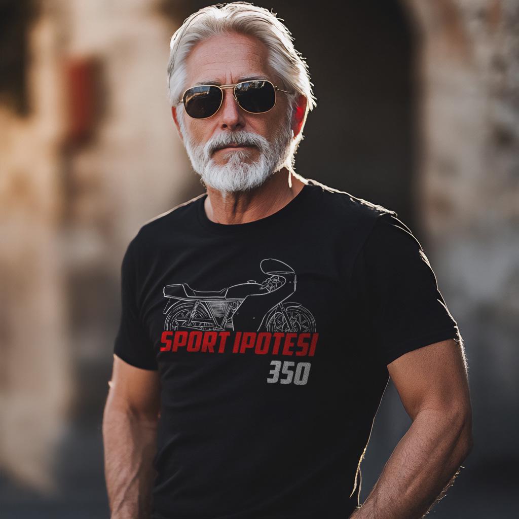 MV Agusta 350 Sport Ipotesi 1975 - 1977 Inspired T-Shirt - Motorcycle Tee Shirt for Riders