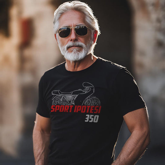 MV Agusta 350 Sport Ipotesi 1975 - 1977 Inspired T-Shirt - Motorcycle Tee Shirt for Riders