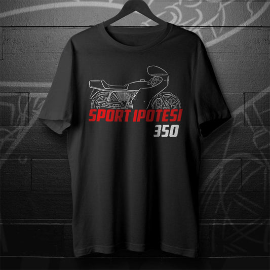 MV Agusta 350 Sport Ipotesi 1975 - 1977 Inspired T-Shirt - Motorcycle Tee Shirt for Riders