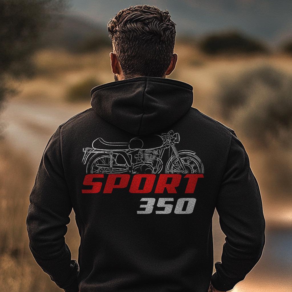 MV Agusta 350 Sport 1970 - 1971 Inspired Hoodie - Motorcycle Sweatshirt for Riders