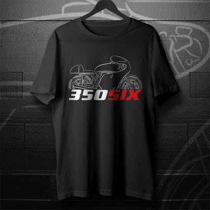 MV Agusta 350 Six 1957 - 1958 Inspired T-Shirt - Motorcycle Tee Shirt for Riders