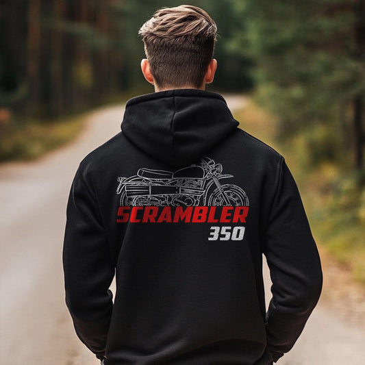MV Agusta 350 Scrambler 1972 - 1975 Inspired Hoodie - Motorcycle Sweatshirt for Riders