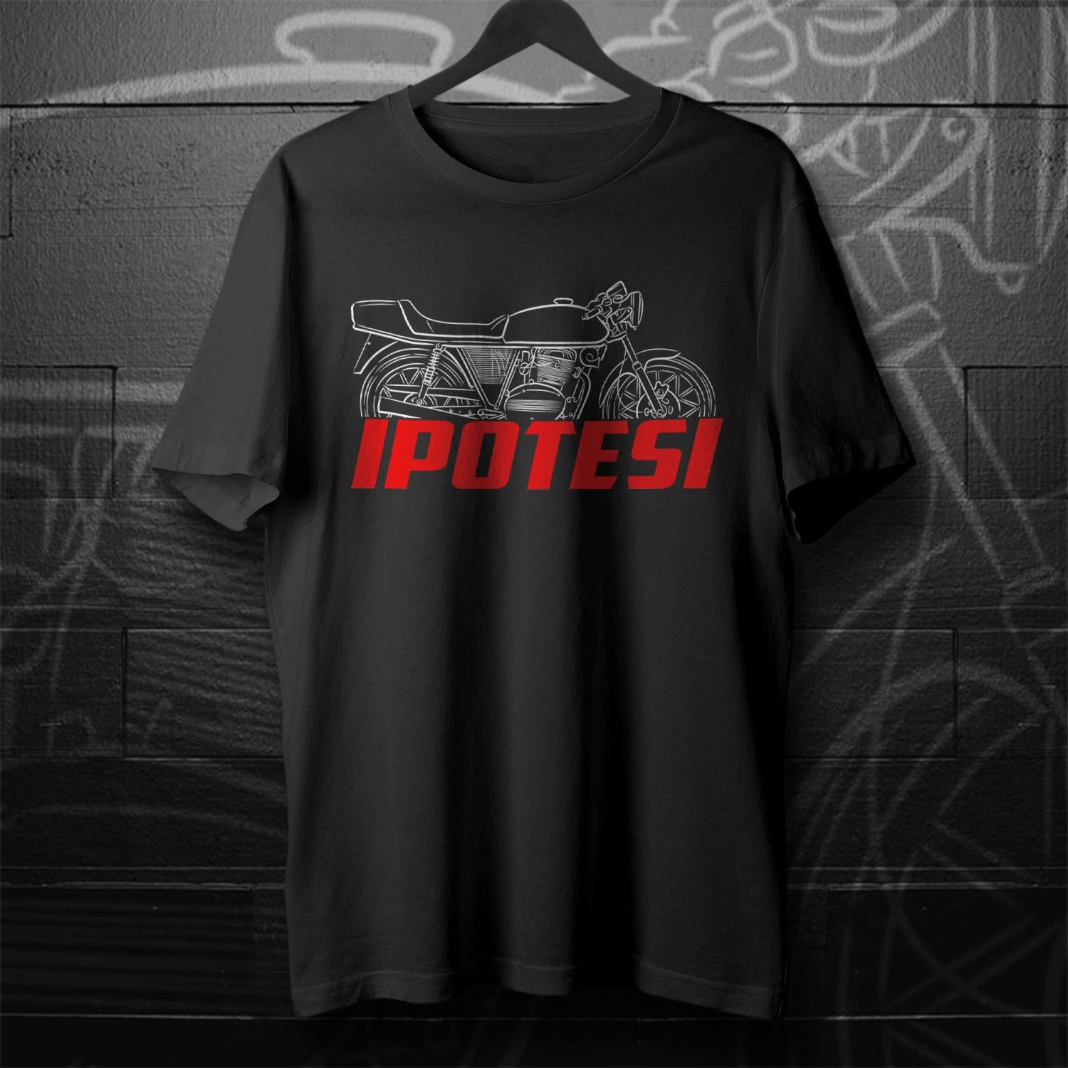 MV Agusta 350 Ipotesi 1975 - 1977 Inspired T-Shirt - Motorcycle Tee Shirt for Riders
