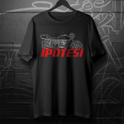 MV Agusta 350 Ipotesi 1975 - 1977 Inspired T-Shirt - Motorcycle Tee Shirt for Riders
