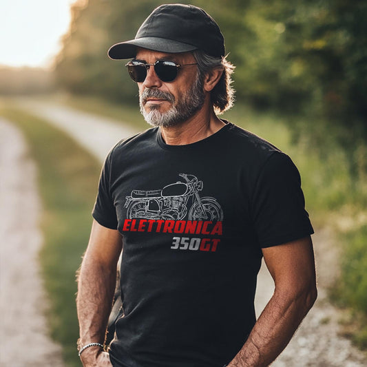 MV Agusta 350 GT Elettronica 1972 - 1974 Inspired T-Shirt - Motorcycle Tee Shirt for Riders