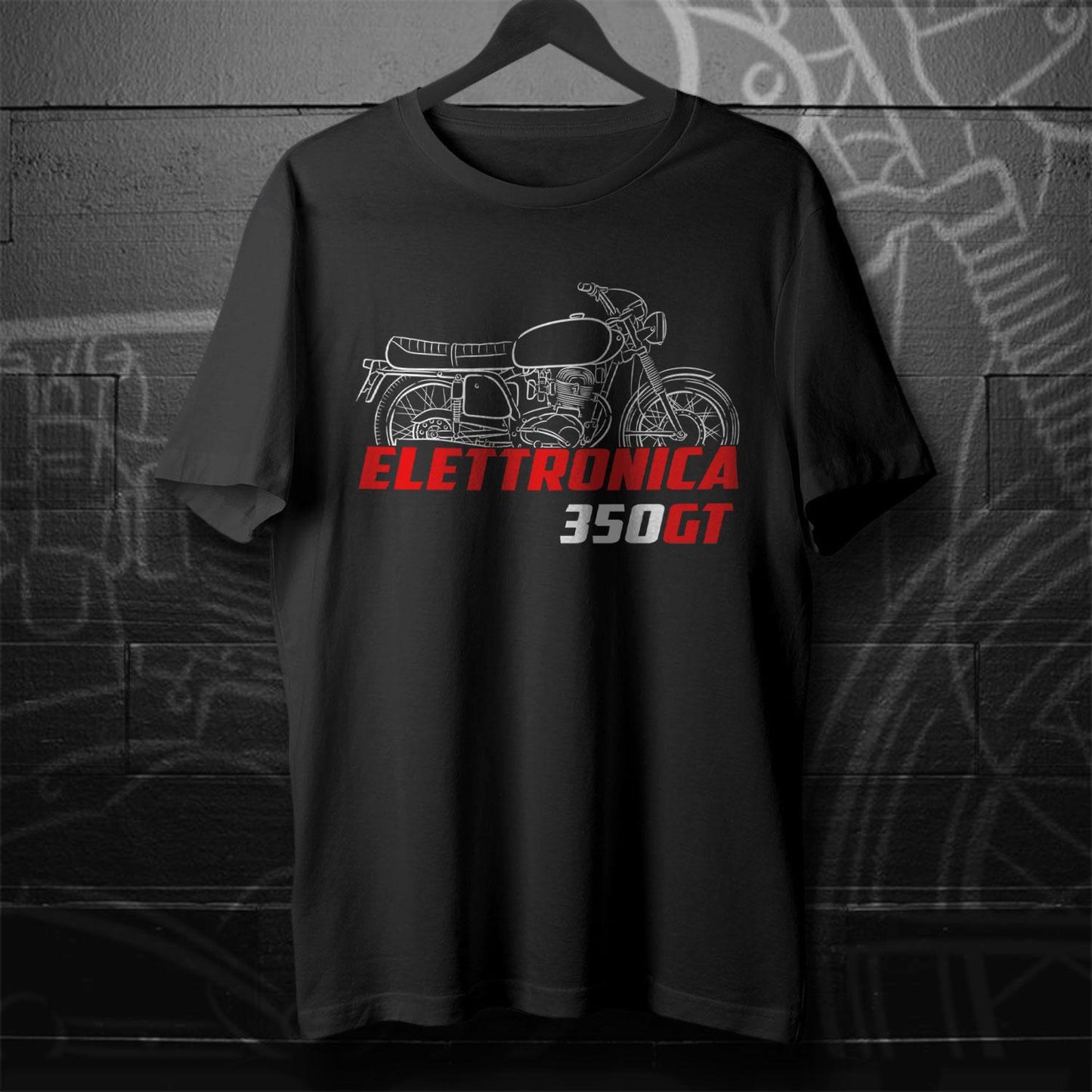 MV Agusta 350 GT Elettronica 1972 - 1974 Inspired T-Shirt - Motorcycle Tee Shirt for Riders