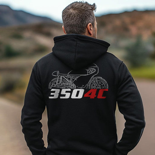 MV Agusta 350 4C Inspired Hoodie - Motorcycle Sweatshirt for Riders