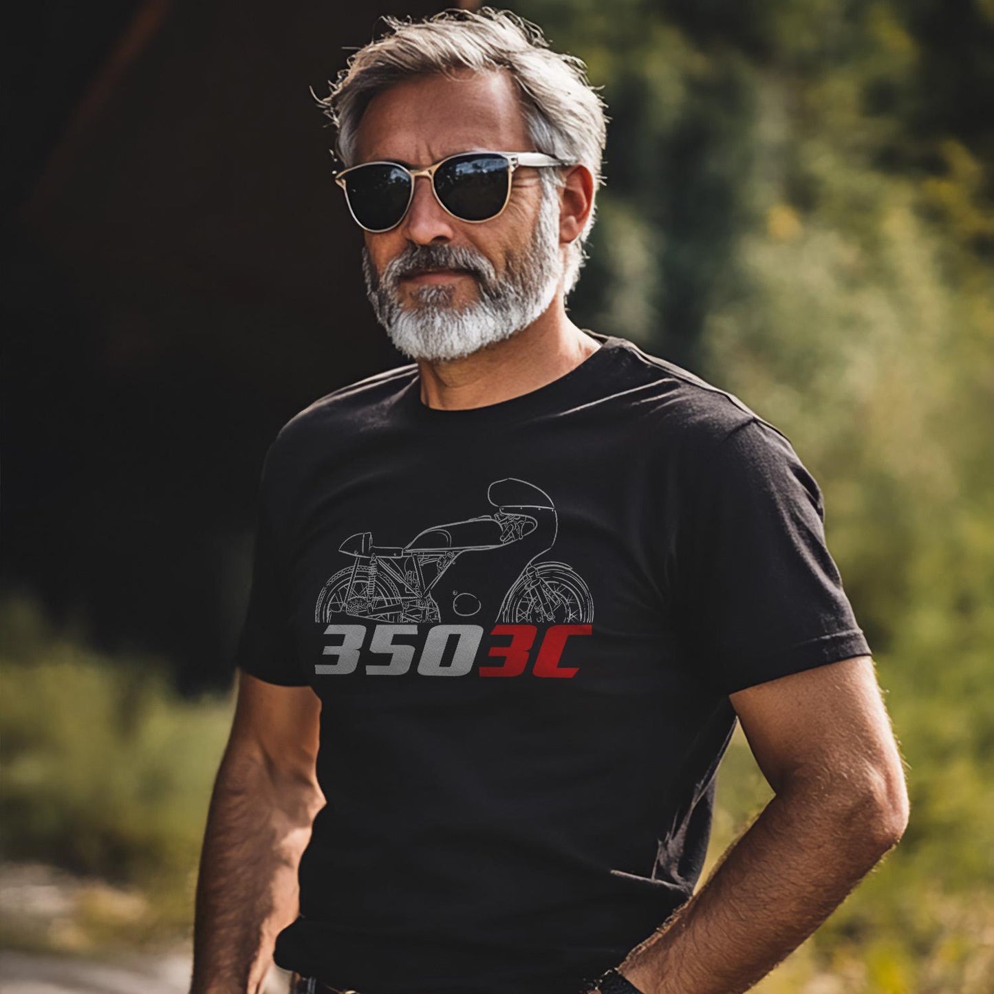 MV Agusta 350 3C 1965 - 1973 Inspired T-Shirt - Motorcycle Tee Shirt for Riders