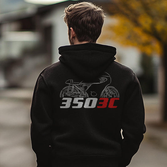 MV Agusta 350 3C 1965 - 1973 Inspired Hoodie - Motorcycle Sweatshirt for Riders