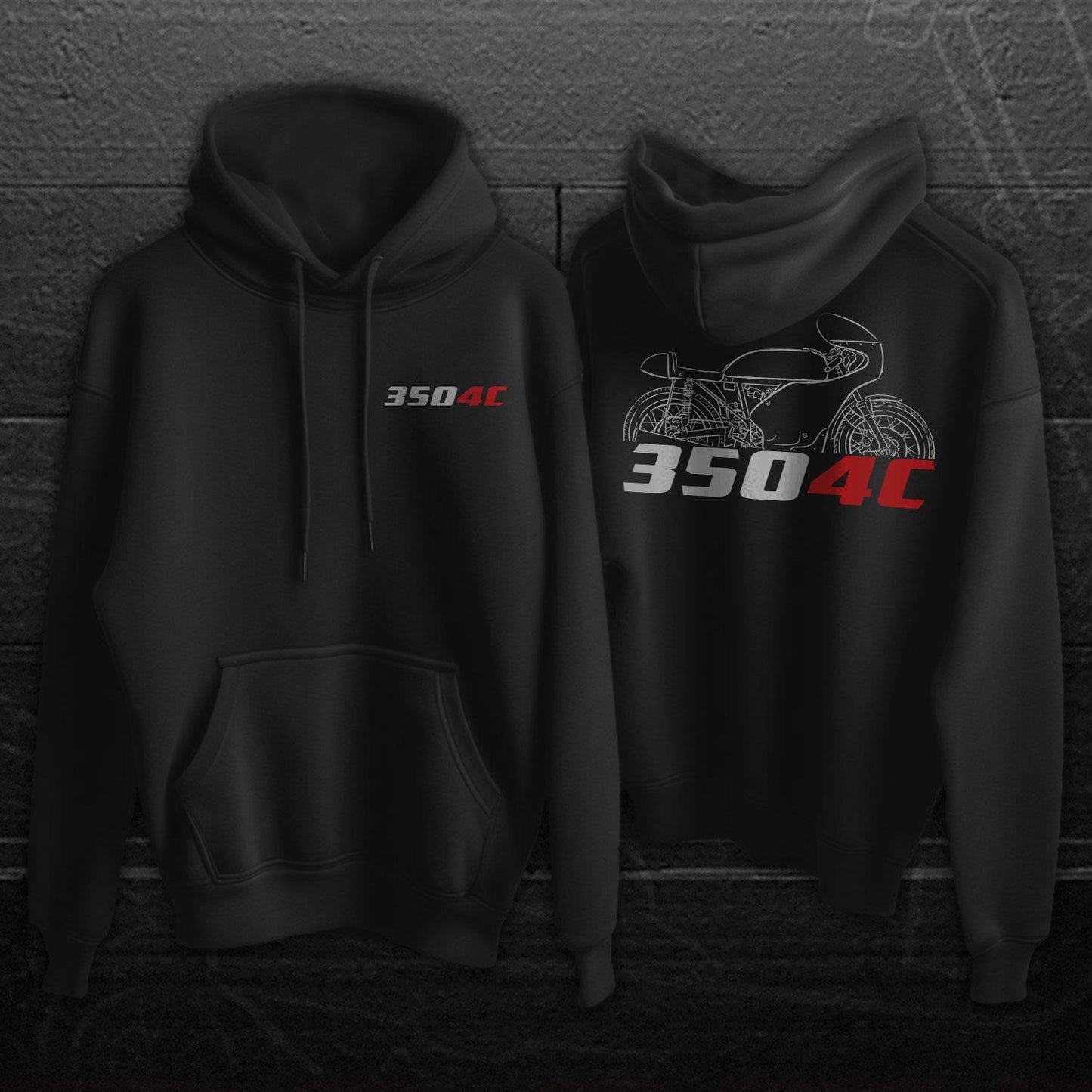 MV Agusta 350 4C Inspired Hoodie - Motorcycle Sweatshirt for Riders