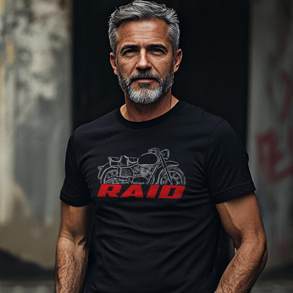 MV Agusta 300 Raid Military 1961 Inspired T-Shirt - Motorcycle Tee Shirt for Riders