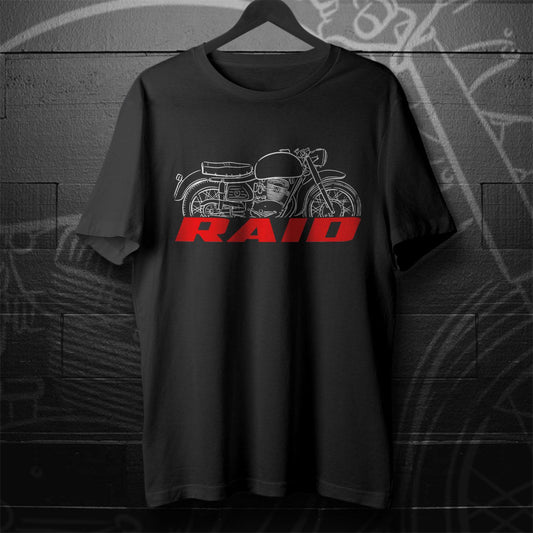MV Agusta 300 Raid 1959 - 1961 Inspired T-Shirt - Motorcycle Tee Shirt for Riders