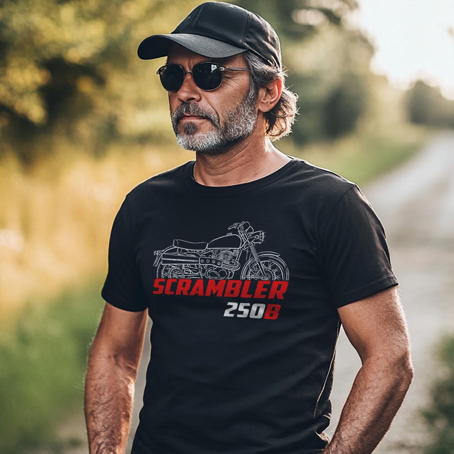 MV Agusta 250B Scrambler 1969 - 1971 Inspired T-Shirt - Motorcycle Tee Shirt for Riders