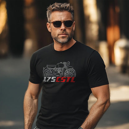 MV Agusta 175 CSTL 1953 - 1957 Inspired T-Shirt - Motorcycle Tee Shirt for Riders