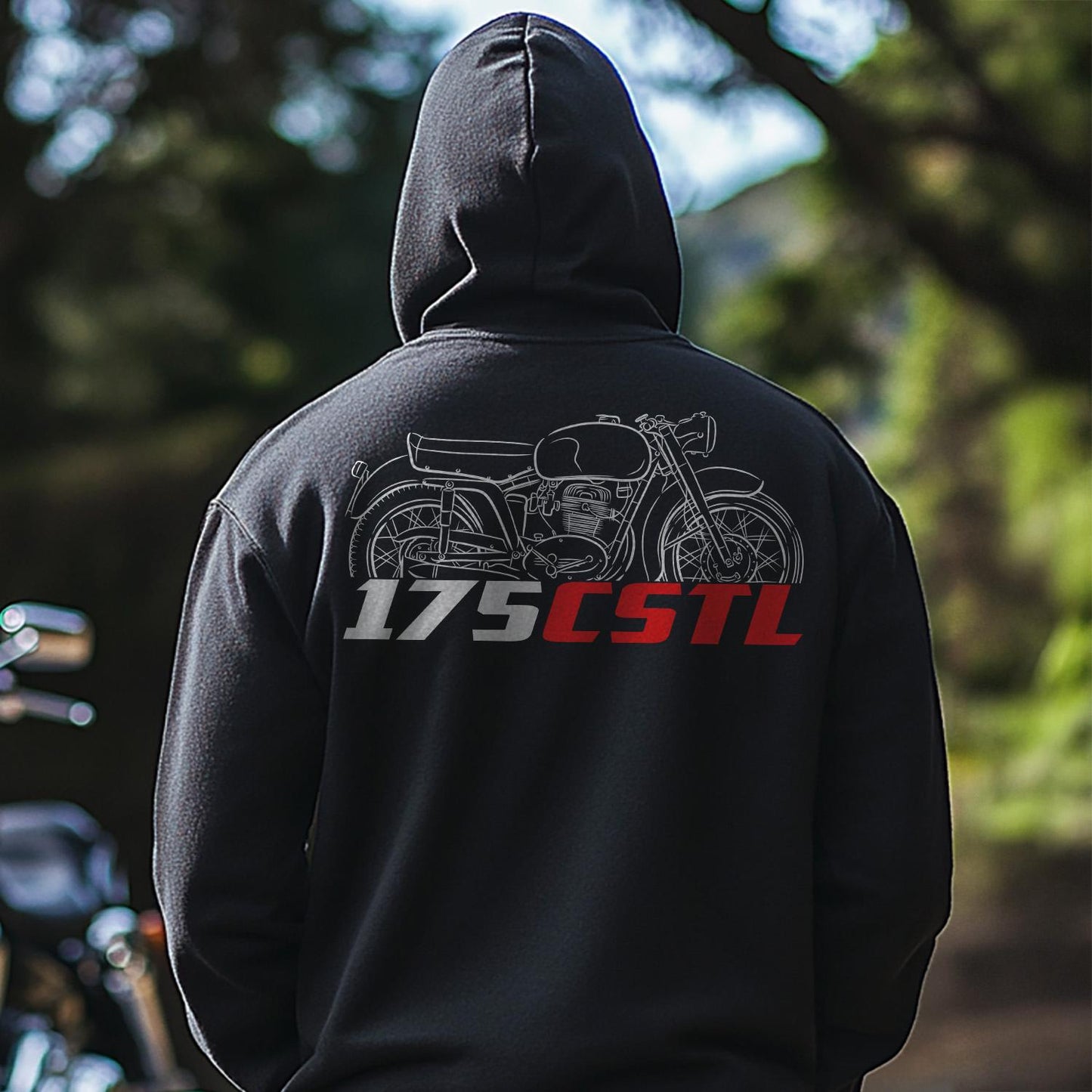MV Agusta 175 CSTL 1953 - 1957 Inspired Hoodie - Motorcycle Sweatshirt for Riders