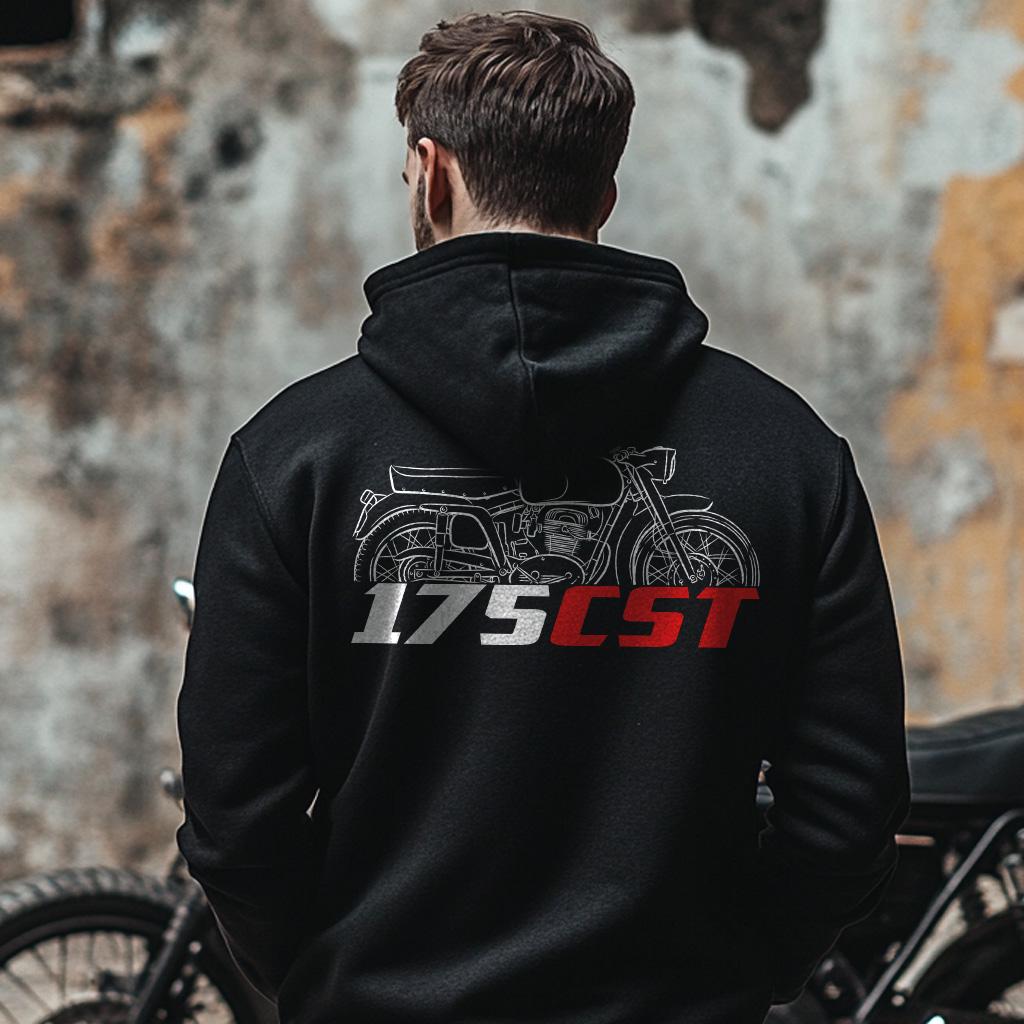MV Agusta 175 CST 1953 - 1957 Inspired Hoodie - Motorcycle Sweatshirt for Riders