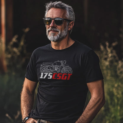 MV Agusta 175 CSGT 1957 Inspired T-Shirt - Motorcycle Tee Shirt for Riders