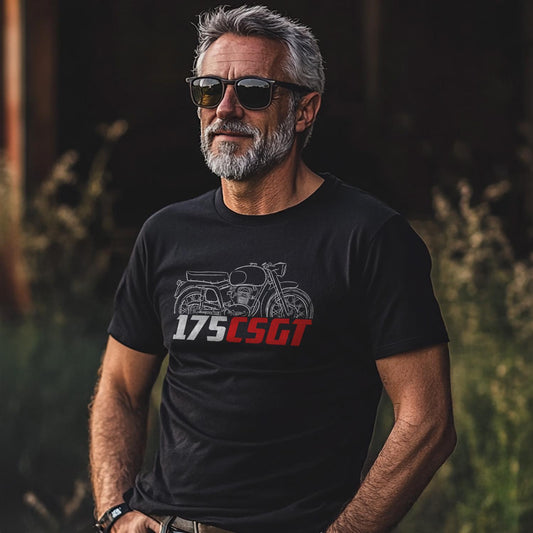 MV Agusta 175 CSGT 1957 Inspired T-Shirt - Motorcycle Tee Shirt for Riders