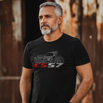 MV Agusta 175 CS 57 1957 - 1958 Inspired T-Shirt - Motorcycle Tee Shirt for Riders