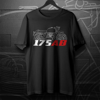 MV Agusta 175 AB 1957 - 1959 Inspired T-Shirt - Motorcycle Tee Shirt for Riders