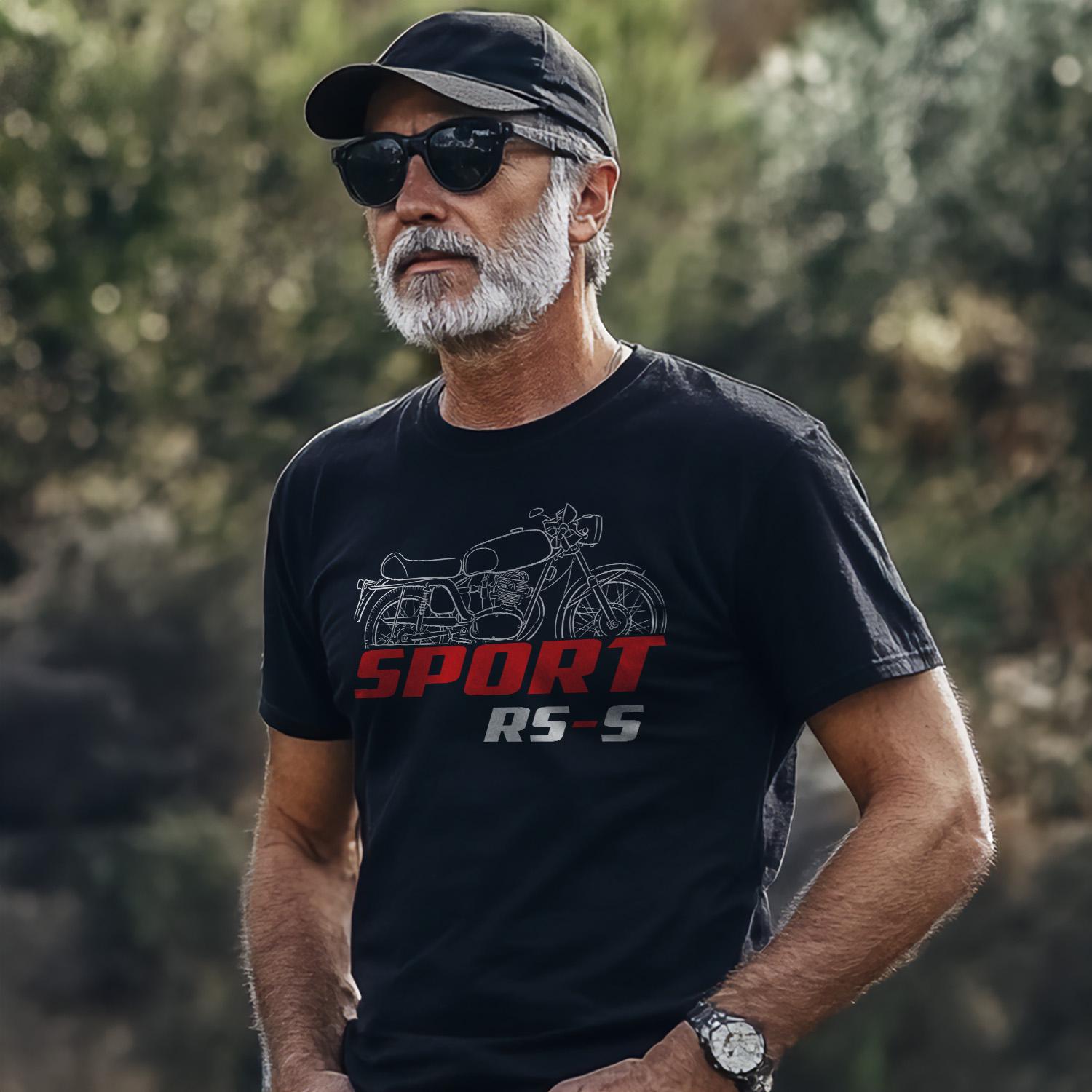 MV Agusta 150 Sport RS-S 1970 - 1973 Inspired T-Shirt - Motorcycle Tee Shirt for Riders
