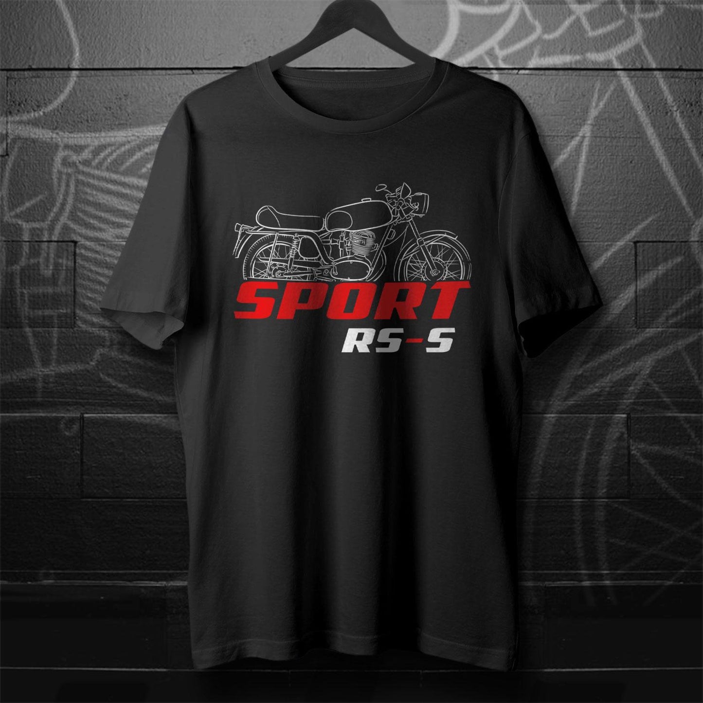 MV Agusta 150 Sport RS-S 1970 - 1973 Inspired T-Shirt - Motorcycle Tee Shirt for Riders