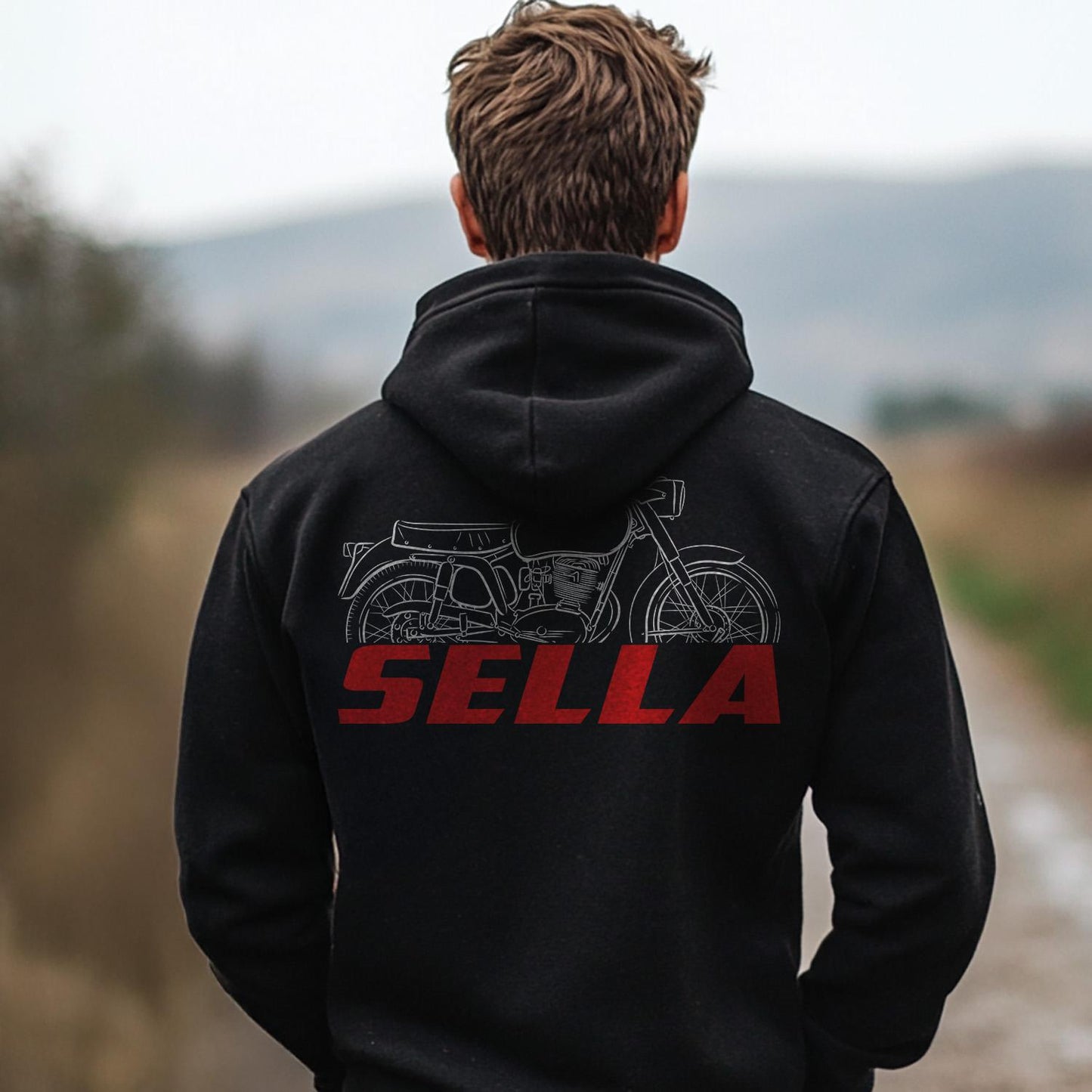 MV Agusta 150 Sella 1964 - 1967 Inspired Hoodie - Motorcycle Sweatshirt for Riders